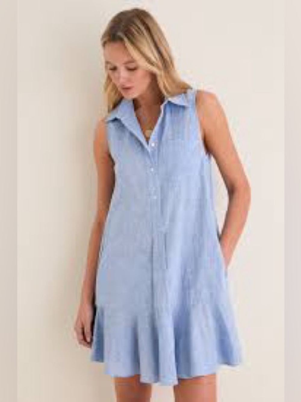 Tuckernuck Callahan Linen Blend Shirt Dress Sz XS